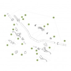 Beta EVO300 Factory 15 Lenker/Armaturen