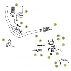 Beta EVO80 Junior 15 Lenker/Armaturen