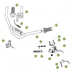 Beta EVO80 Junior 16 Lenker/Armaturen