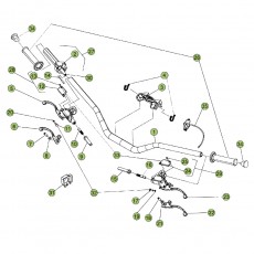 Beta  EVO125 Factory 12 Lenker/Armaturen