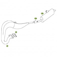 Beta EVO80 09 Auspuffsystem