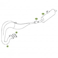 Beta EVO80 Junior 14 Auspuffsystem