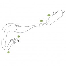 Beta REV50 08 Auspuffsystem