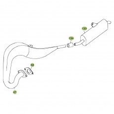 Beta REV80 08 Auspuffsystem