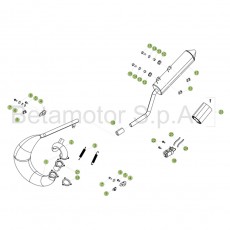 Beta RR50 Racing 16 Auspuffsystem