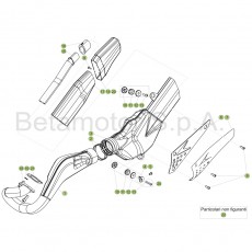 Beta EVO125 17 Auspuffsystem