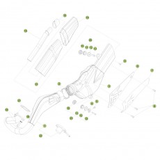 Beta  EVO125 Factory 15 Auspuffsystem