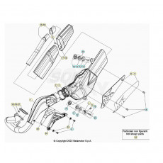 Beta  EVO125 Factory 23 Auspuffsystem