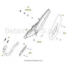 Beta EVO250 4T 18 Auspuffsystem