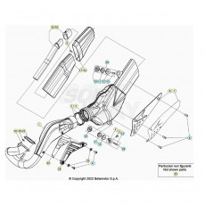 Beta EVO300 2T 25 Auspuffsystem