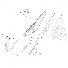 Beta EVO300 4T 11 Auspuffsystem