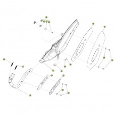 Beta EVO300 4T 13 Auspuffsystem