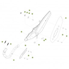 Beta EVO300 4T 14 Auspuffsystem