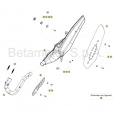 Beta EVO300 4T 17 Auspuffsystem