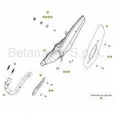 Beta EVO300 4T 18 Auspuffsystem