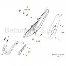 Beta EVO300 4T 19 Auspuffsystem