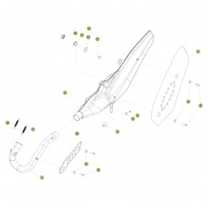 Beta EVO300 Factory 4T 16 Auspuffsystem