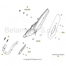 Beta EVO300 Factory 4T 17 Auspuffsystem