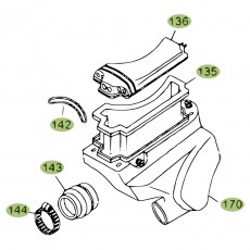 Beta EVO80 09 Luftfilterkasten
