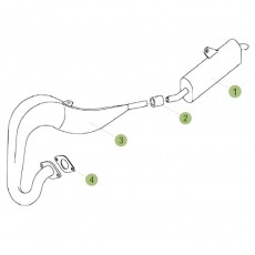 Beta EVO80 Junior 15 Auspuffsystem