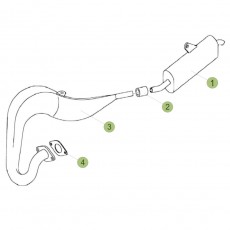 Beta EVO80 Junior 16 Auspuffsystem