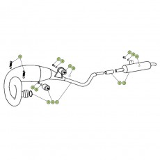 Beta Minitrial LC 15 Auspuffsystem