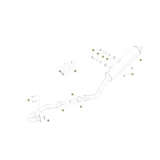 Beta RE125 13-14 Auspuffsystem