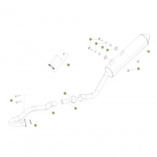 Beta RE125 15 Auspuffsystem