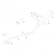 Beta RE125 16 Auspuffsystem