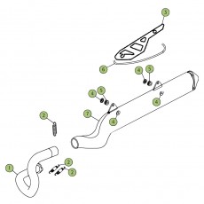 Beta REV250 4T 07 Auspuffsystem