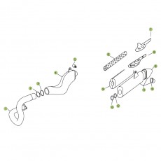 Beta REV3 125 08 Auspuffsystem