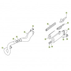 Beta REV3 250 07 Auspuffsystem