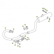 Beta RR125 11 Auspuffsystem