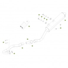 Beta RR125 15 Auspuffsystem