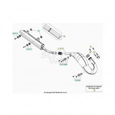 Beta RR125 21 Auspuffsystem