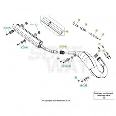 Beta RR125 25 Auspuffsystem