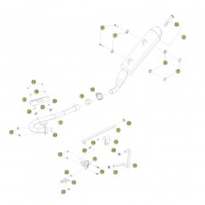 Beta RR125 LC 14-15 Auspuffsystem