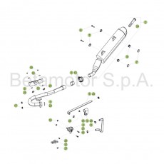 Beta RR125 LC 16 Auspuffsystem