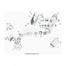Beta RR125 LC R 24 Auspuffsystem