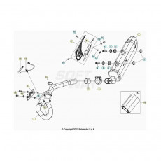 Beta RR125 LC 4T 21 Auspuffsystem