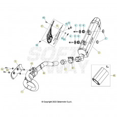 Beta RR125 LC T 24 Auspuffsystem