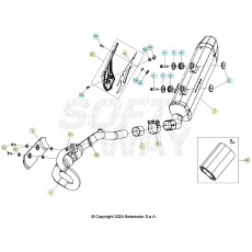 Beta RR125 LC T 25 Auspuffsystem