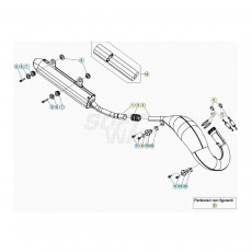 Beta RR125RC 20 Auspuffsystem