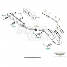 Beta RR125RC 25 Auspuffsystem