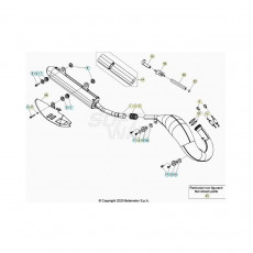 Beta RR200RC 21 Auspuffsystem