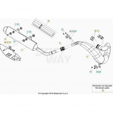 Beta RR250 21 Auspuffsystem