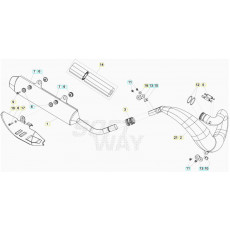 Beta RR250 20 Auspuffsystem