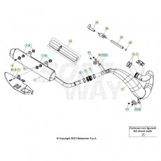 Beta RR300 24 Auspuffsystem