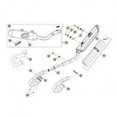 Beta RR350 12 Auspuffsystem