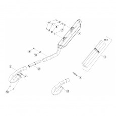 Beta RR350 14 Auspuffsystem